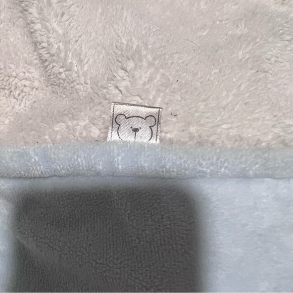 Piccolo Bambino Blue White fox Lovey security blanket - Picture 4 of 7